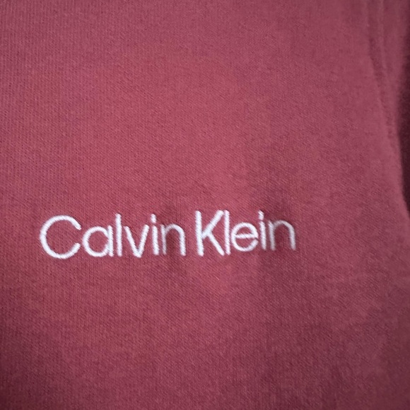 Calvin Klein maroon Crew Neck Sweater - Picture 2 of 4